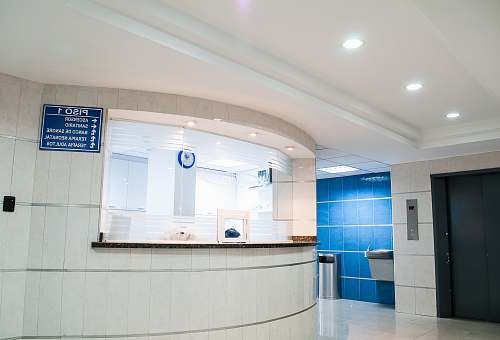 interior design white concrete counter stand bathroom